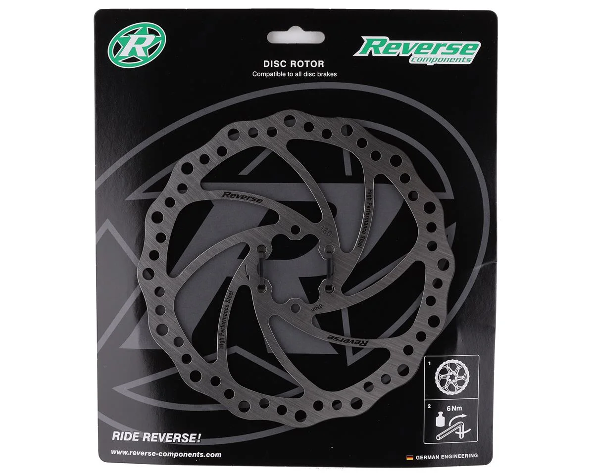 Reverse Components Steel Disc Rotor (Silver) (180mm) - view 2